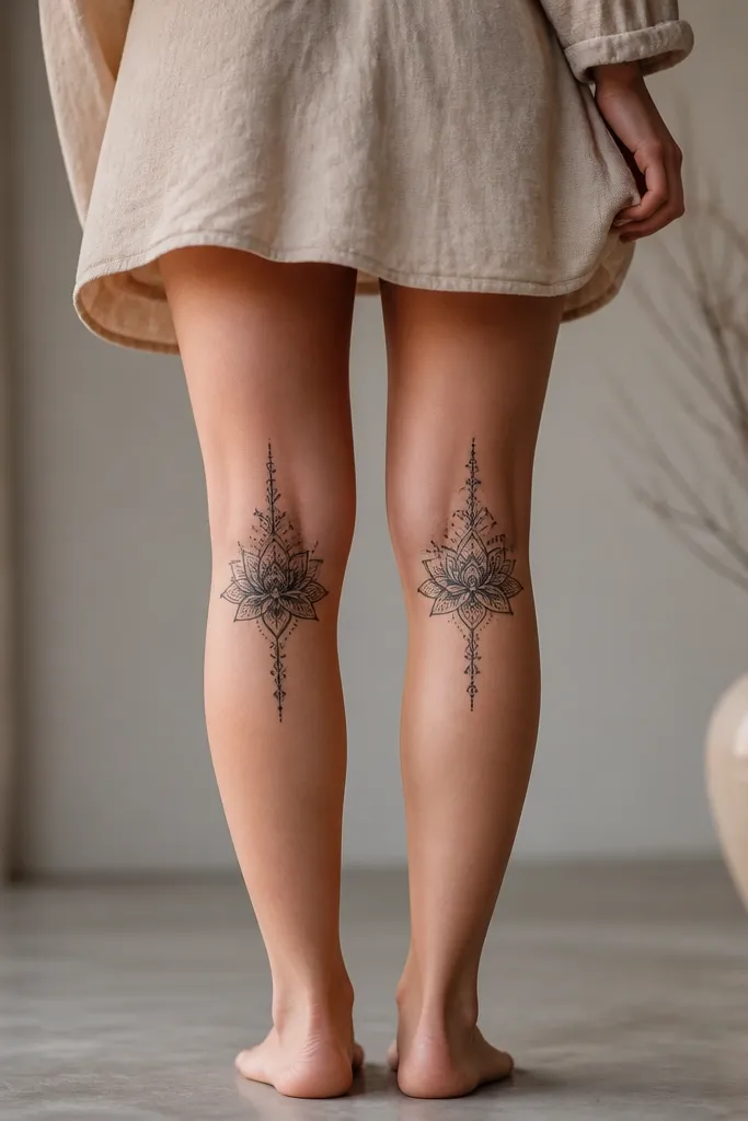 Back knee tattoos women plan ahead