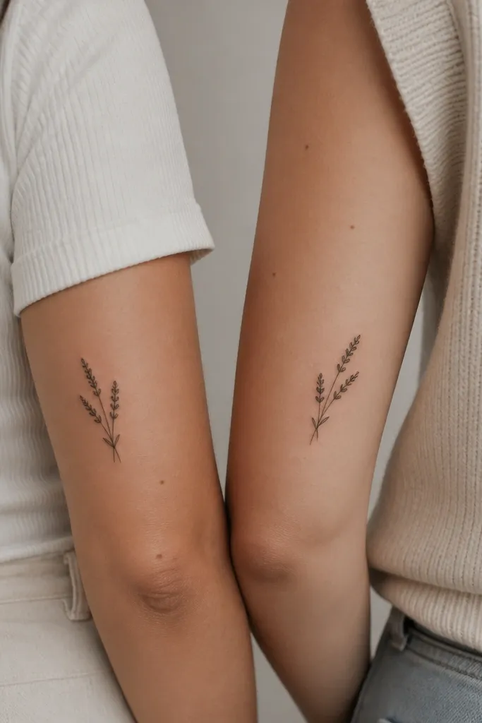 Minimalist Friendship Tattoos With Classy Detail