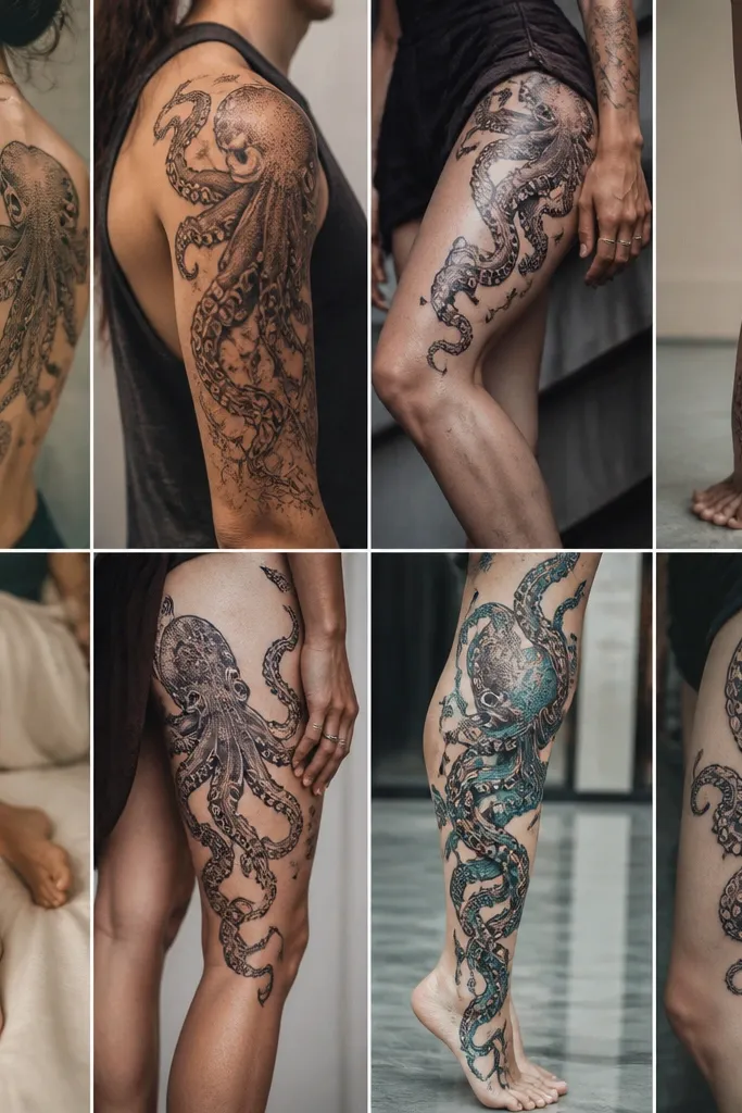 11 Octopus Leg Tattoos For Bold Style