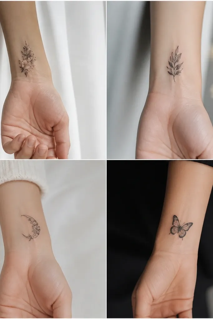 Small-space inner wrist cover up tattoos