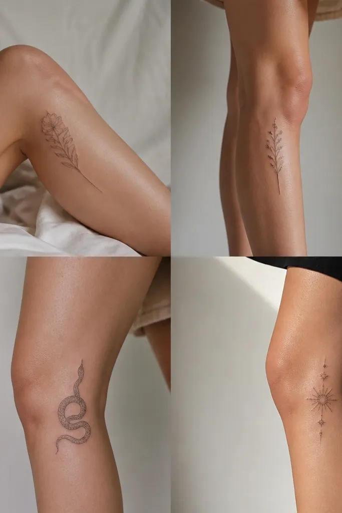 Side of knee tattoo placement ideas