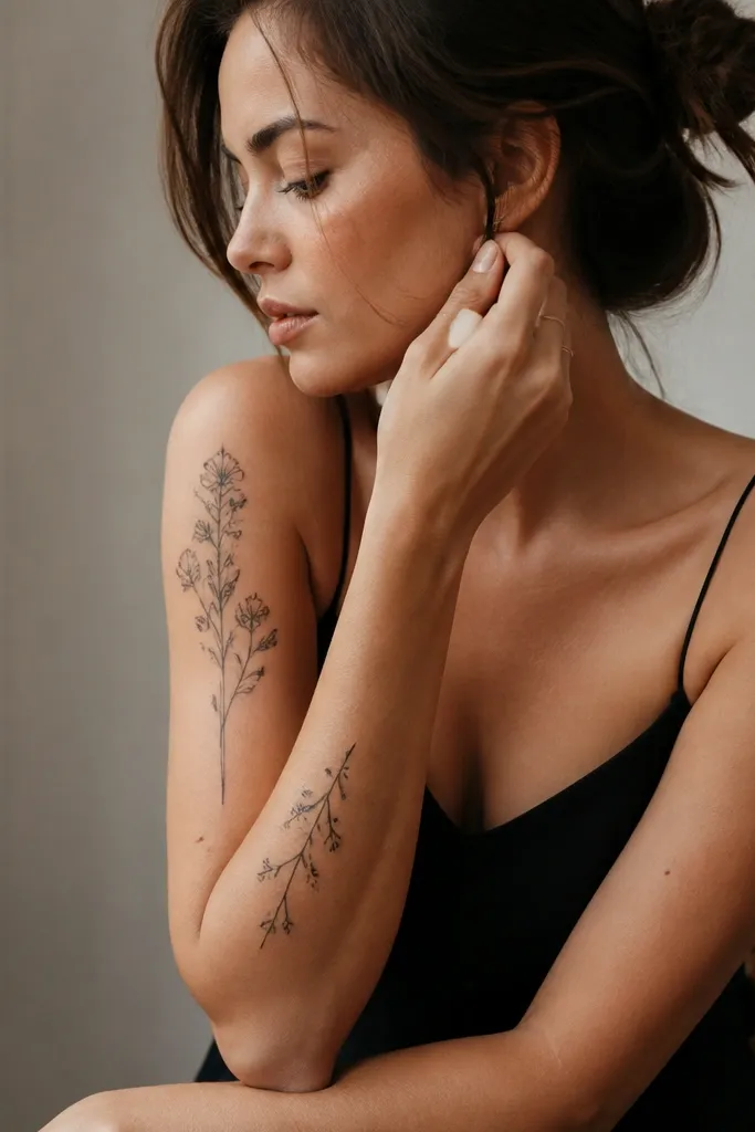 Arm name tattoos for women with gorgeous style