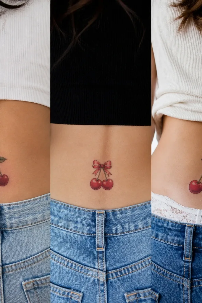 Cherry Tramp Stamp Tattoos Compared