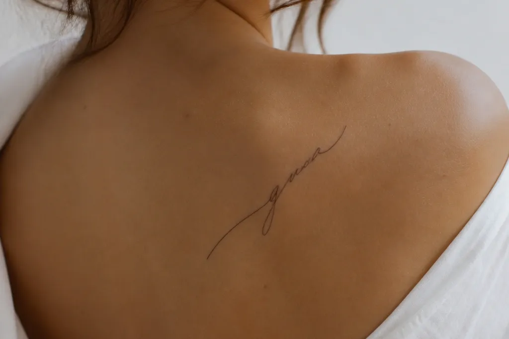 Fine line name tattoos for women I would pick again