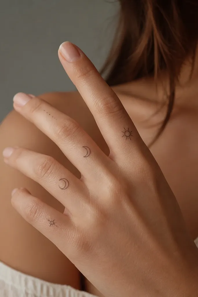 Finger name tattoos for women that look simple