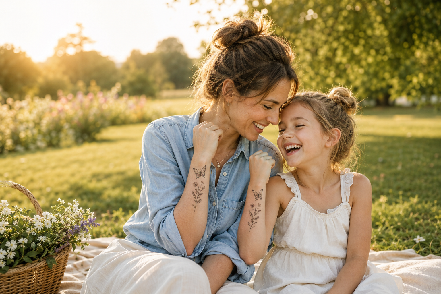12 Mom And 2 Daughter Tattoos With Beautiful Symbolism