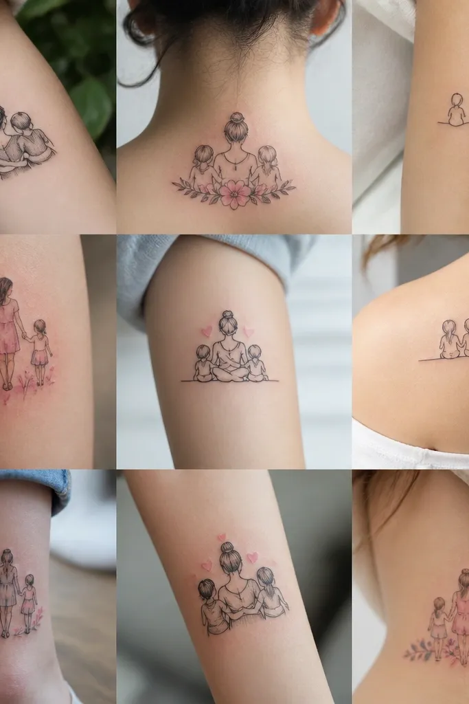 15 Mom And Two Daughter Tattoos Compared For Sweet Ink