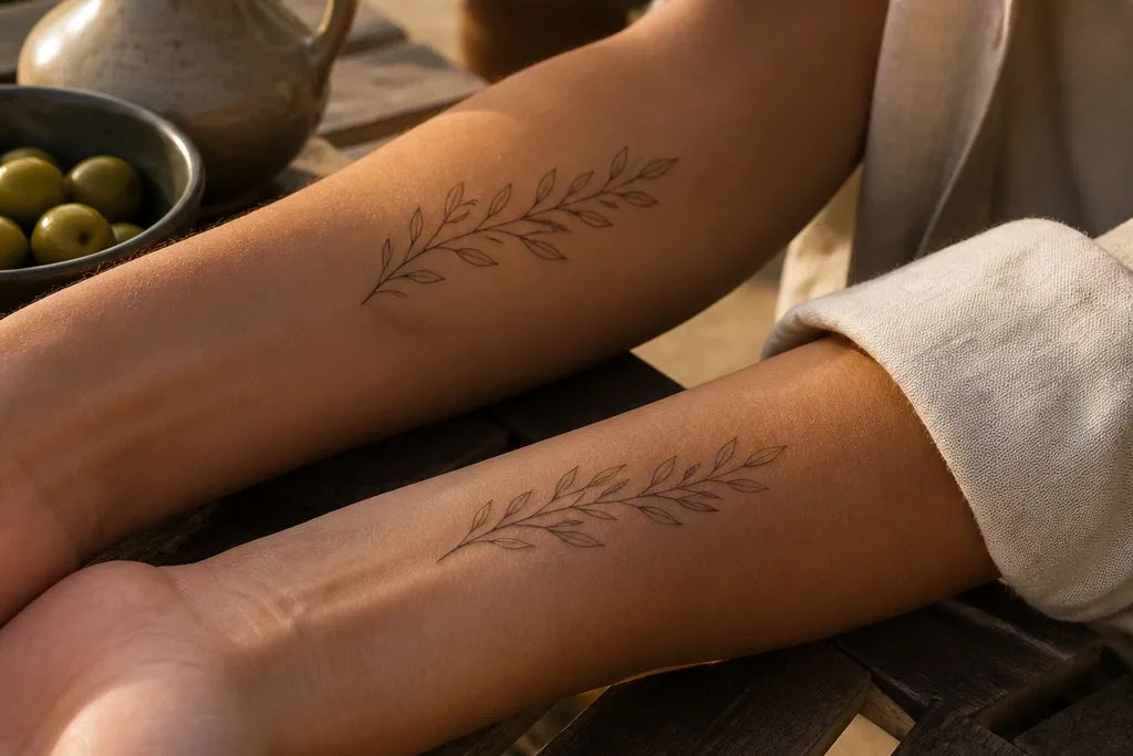 Olive Branch Tattoo Best Friend Matching Ideas