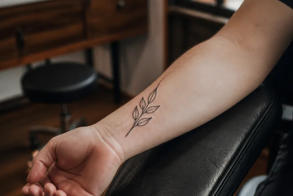 Olive Branch Tattoo Modern Minimalist Ideas