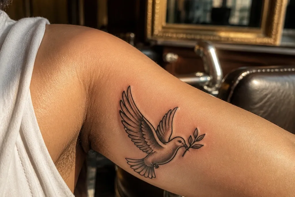 Olive Branch Tattoo Symbolic Strength