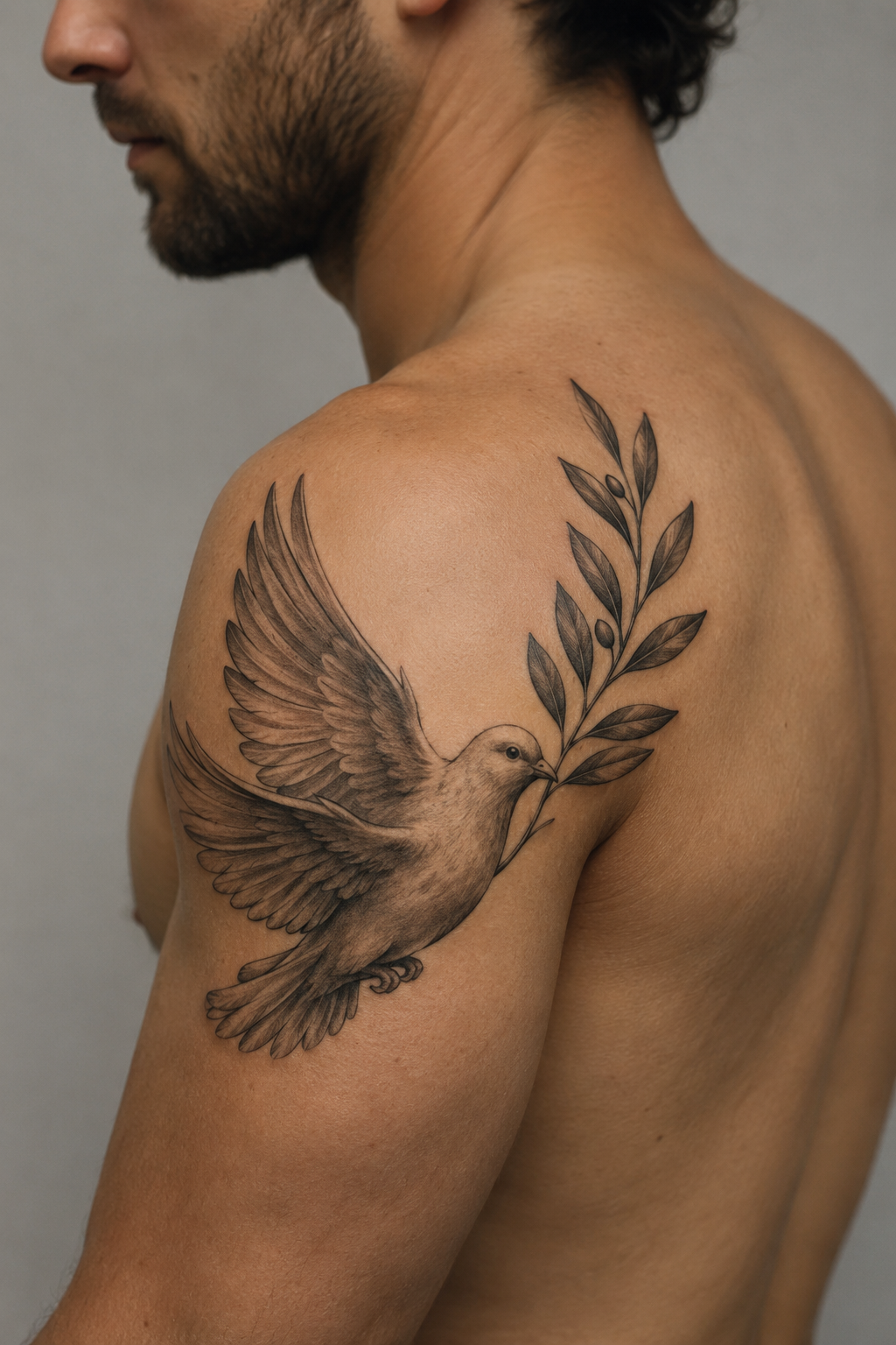 Olive Branch Tattoo Symbolic Strength