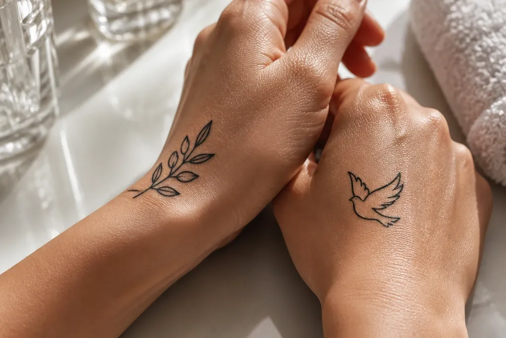 Olive Branch Tattoo vs Dove Designs