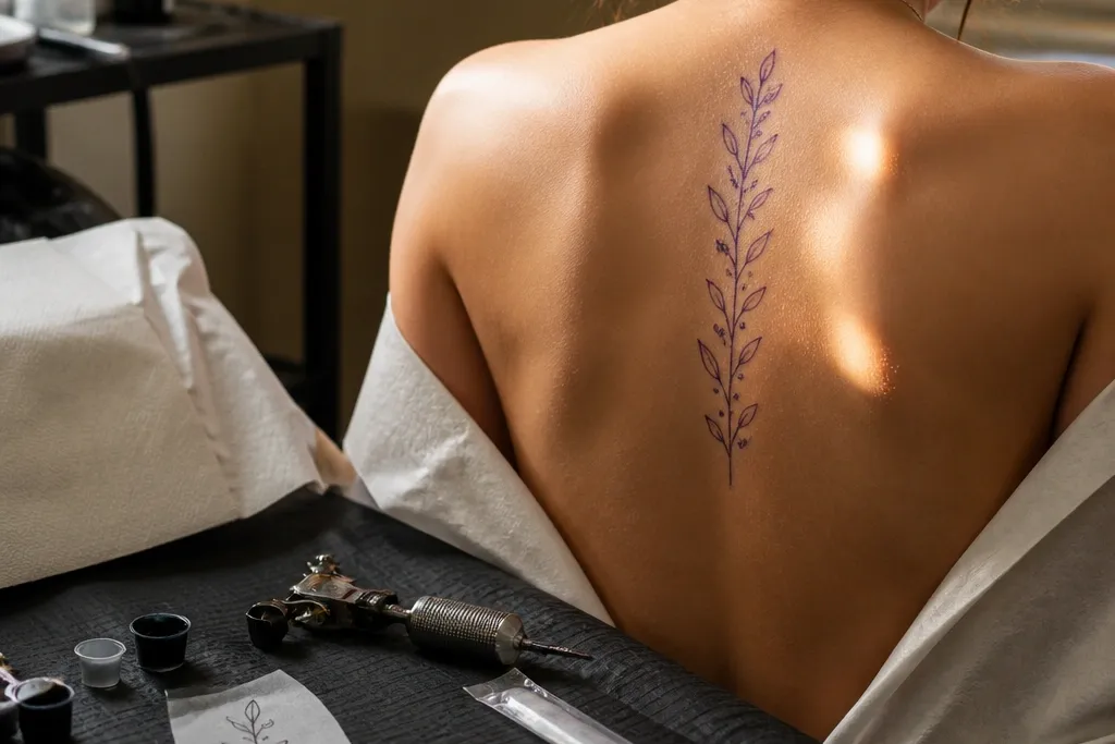 Small Olive Branch Tattoo for Beginners