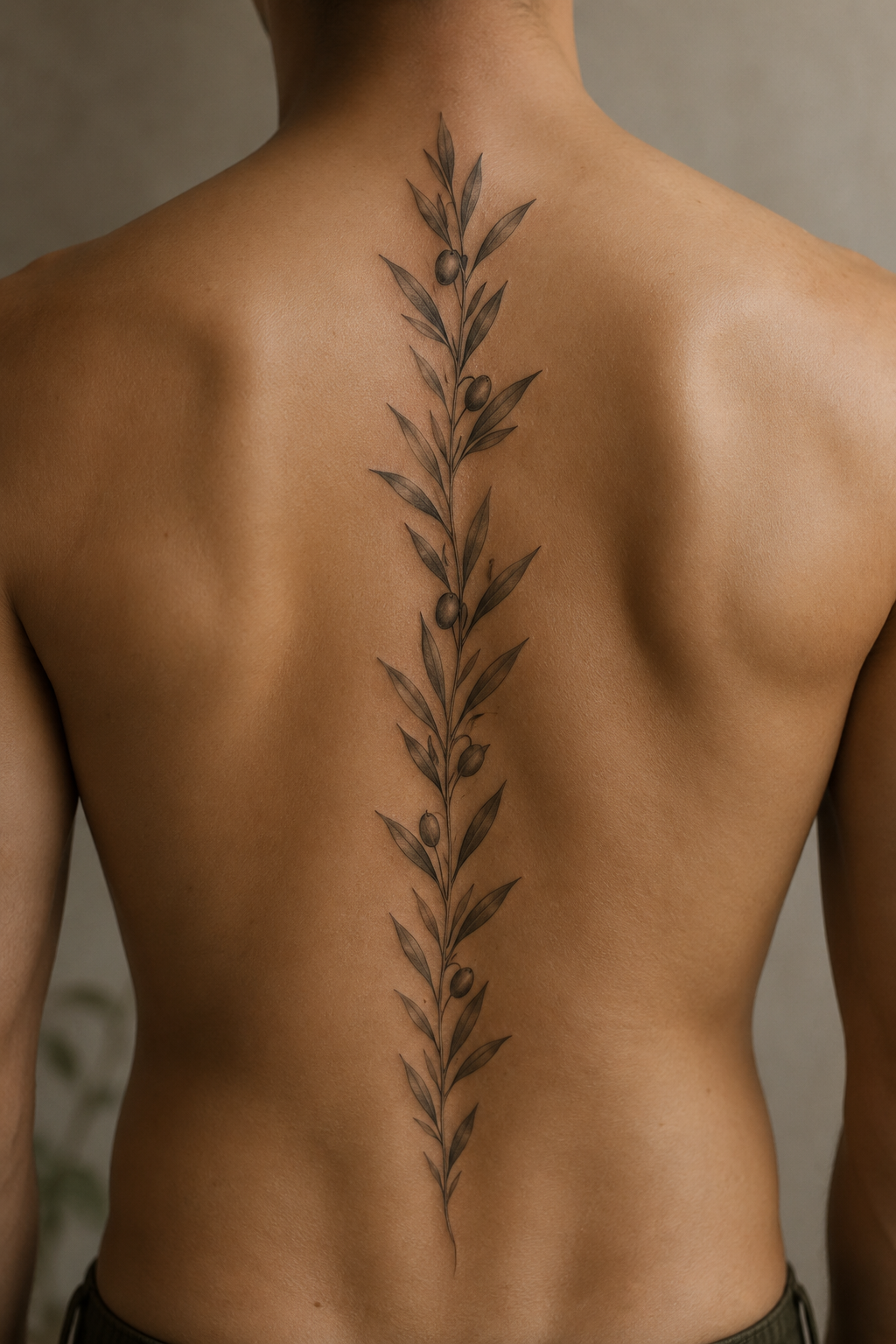 Small Olive Branch Tattoo for Beginners