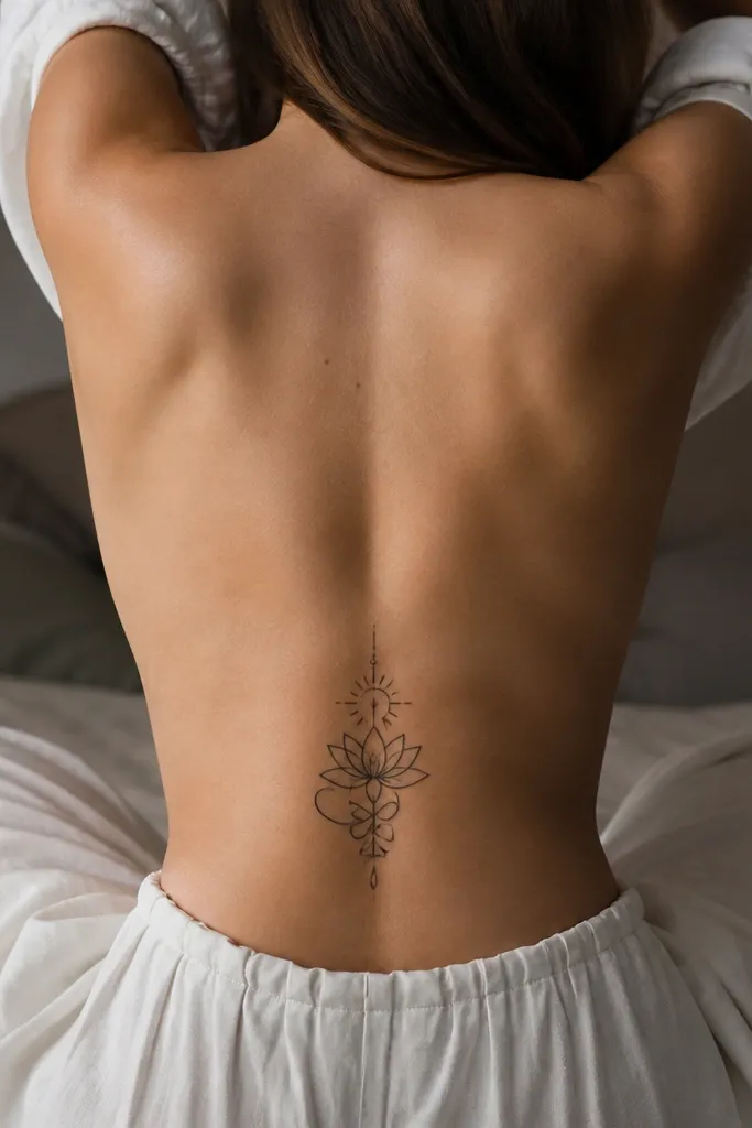 Unique lower back tattoos for women with gorgeous style