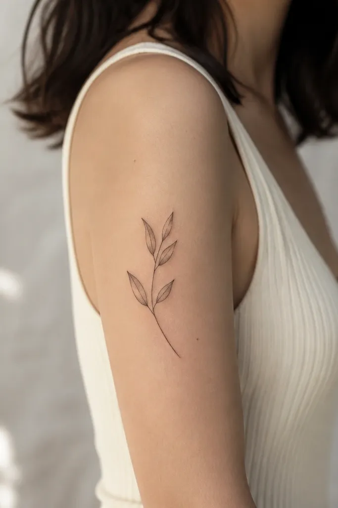 Low-maintenance upper arm tattoo designs for women