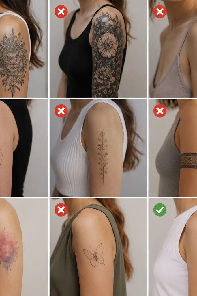 Mistakes to avoid with upper arm tattoos for women